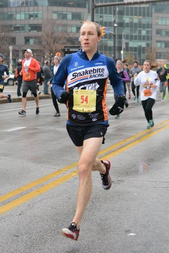 Jason running a turkey trot